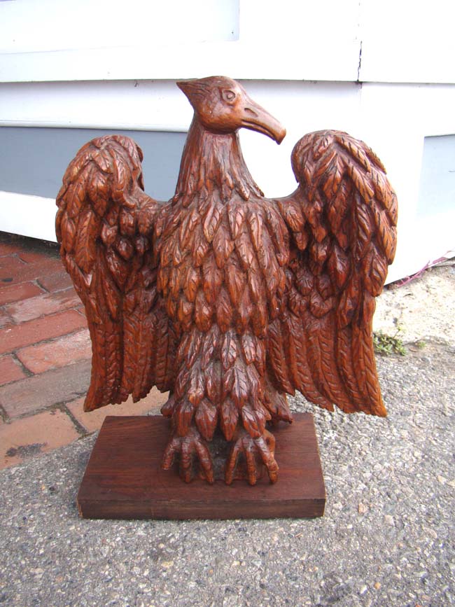 An American carved eagle circa 1875